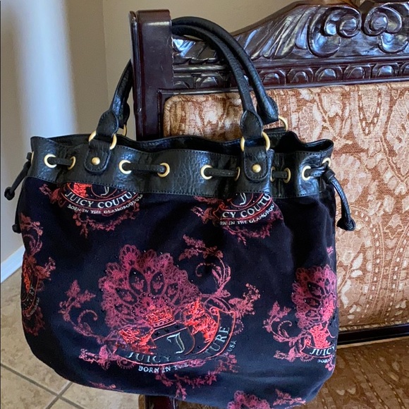 Juicy Couture Handbags - Juicy Couture Daydreamer velvet tote/ purse NWOT